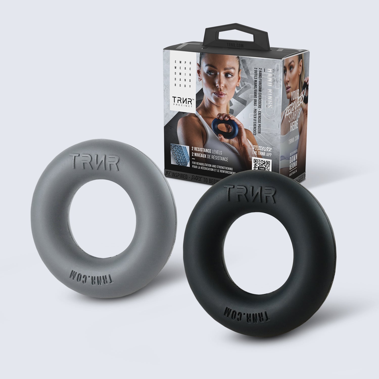 TRNR Hand Rings 2-Pack &amp; Packaging