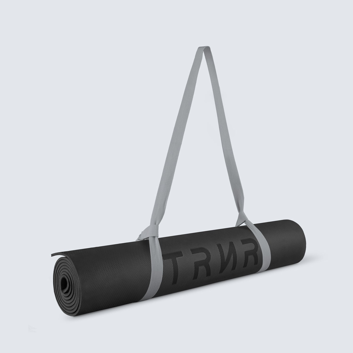 Rolled-up Support Mat in Sage/Black Colour and 6 mm Thickness | Featuring Grey Carry Strap