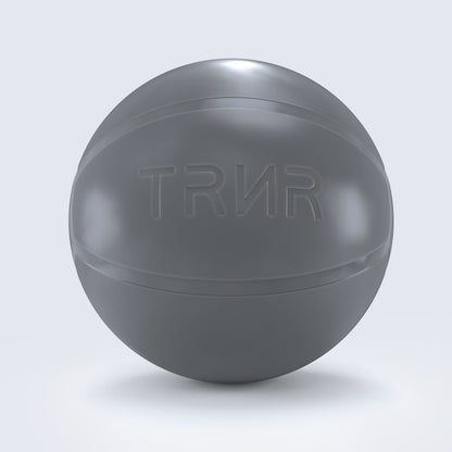 Close-Up View of TRNR Gym Ball 65 cm in Dark Grey