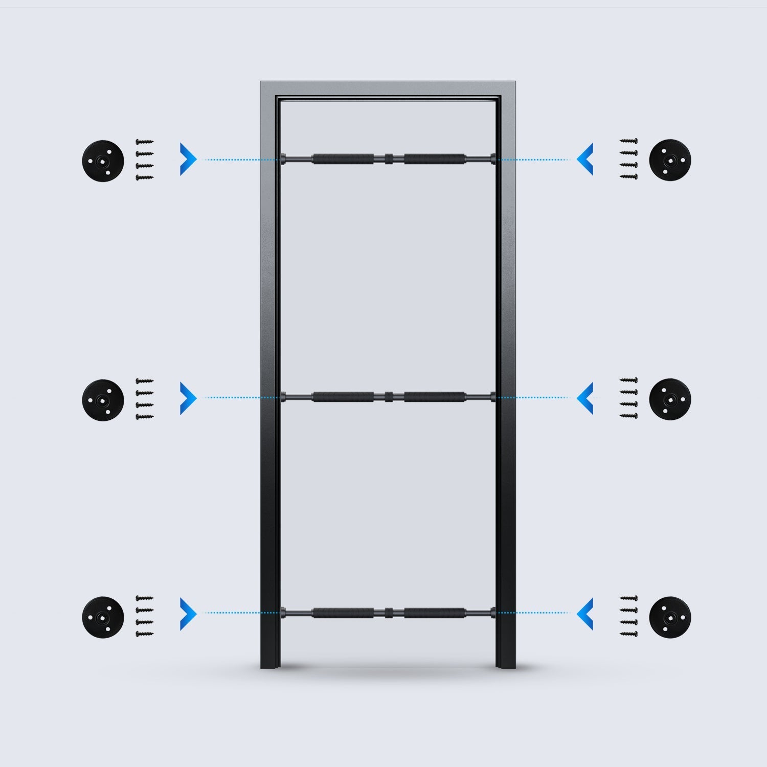 TRNR Multifunction Pull-Up Bar Setup | 3 Possible Heights