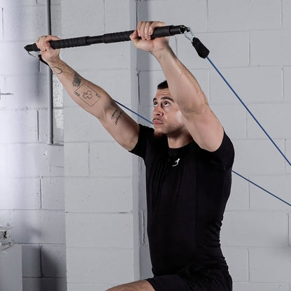 TRNR Door Anchor | Shoulder Raise Exercise with TRNR Strength Bar X &amp; Strength Tube X