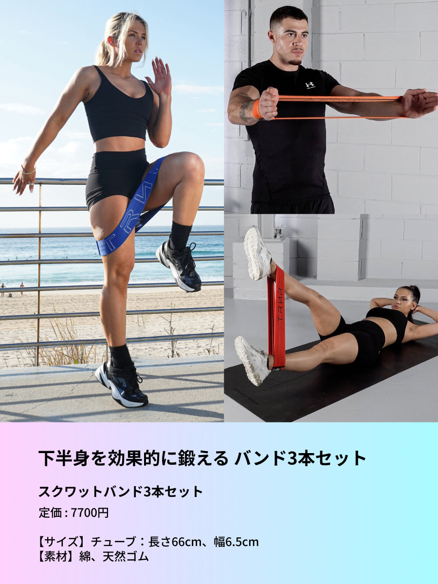 【トレーニンググッズ 2点入り 福袋】 TRNR トレイナー／ トレーニングマット ヨガマット トレーニングバンド  ※ラッピング不可［SALE］